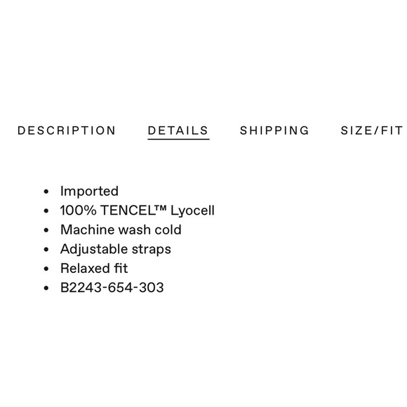 Bella Dahl White Frayed Raw Edge V-Neck Tencel Cami Top XS - Picture 10 of 11